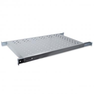 RIPIANO PER ARMADIO RACK 19" ALLUNGABILE 350 MM CON 4 AGGANCI GRIGIO