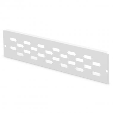 Piastra adattatore per dn-96800m-2, grigio (ral 7035) 12x sc-dx, lc-qd