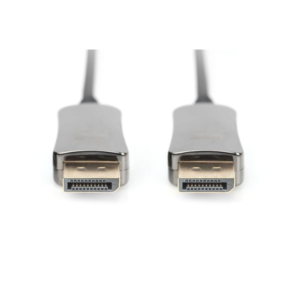 DIGITUS Cavo in fibra ottica ibrido DisplayPort<sup></sup> AOC, UHD 8K, 10 m