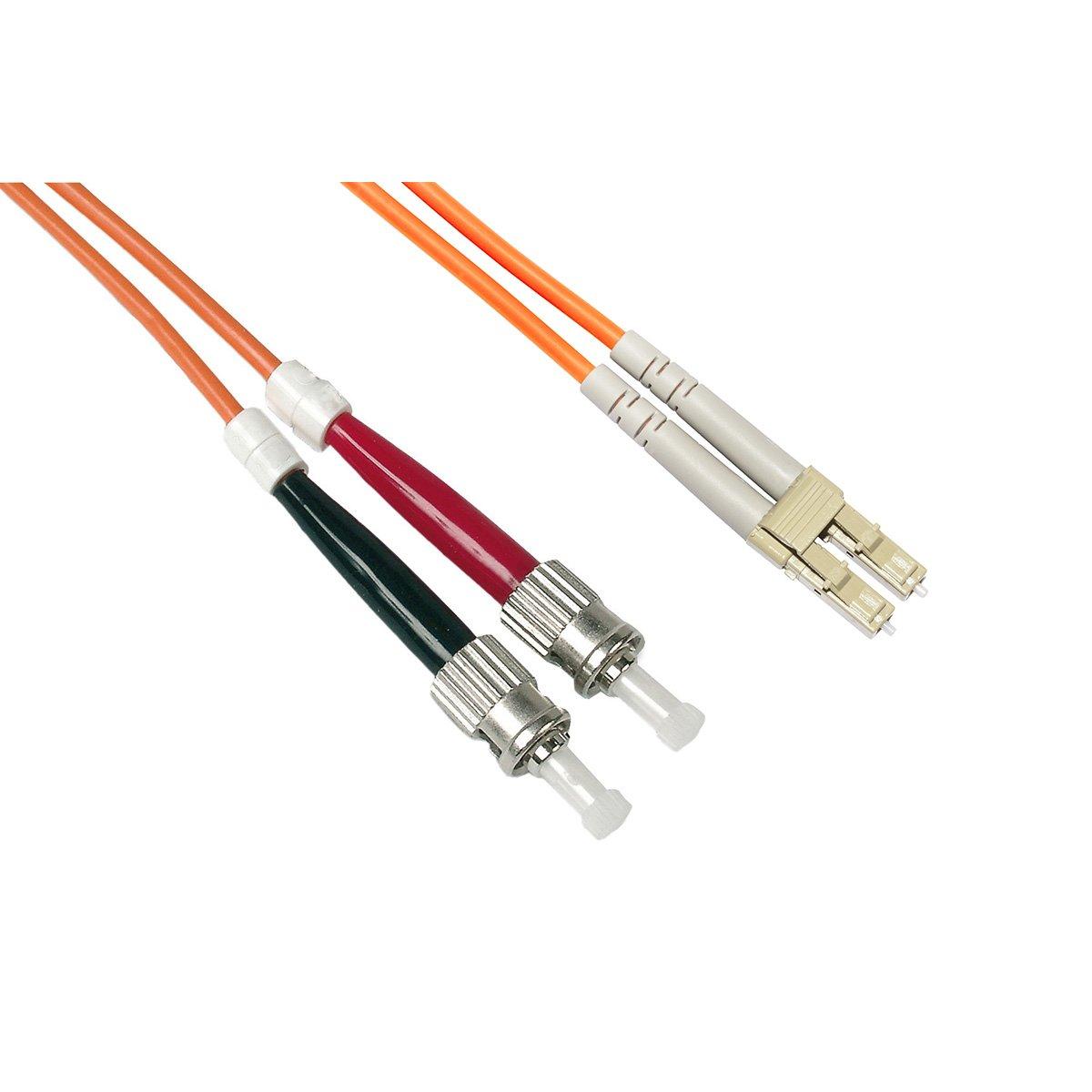 Cavo fibra ottica lc a st multimode duplex om2 50/125 mt.50