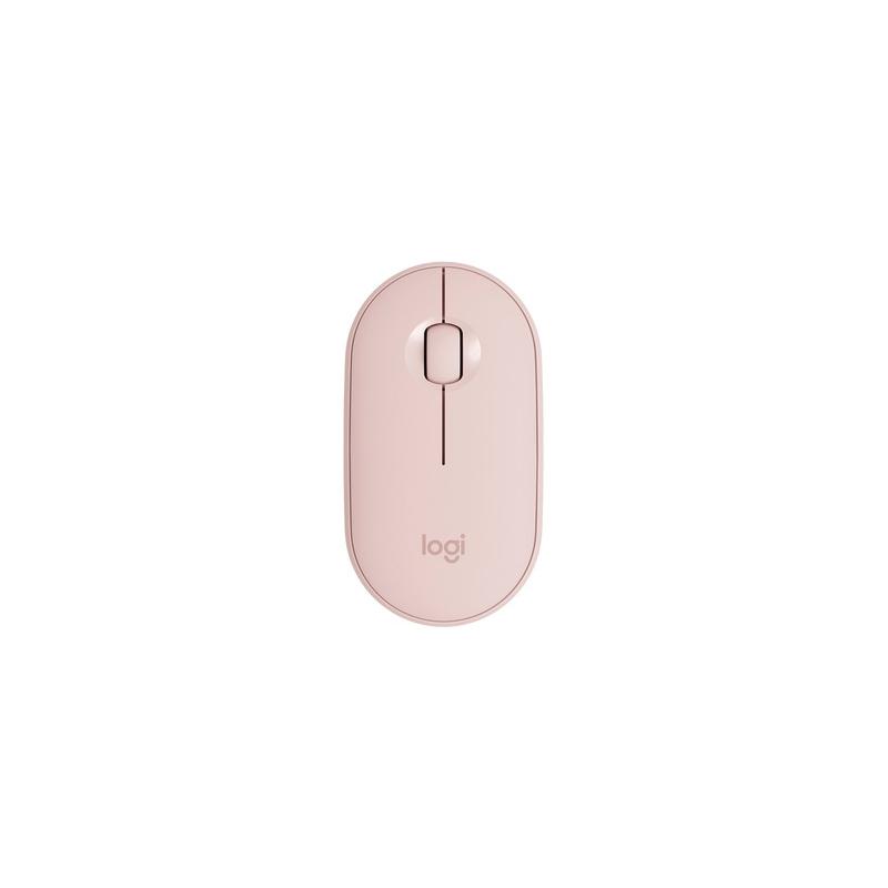 Mouse logitech bluetooth e wireless pebble m350 rosa