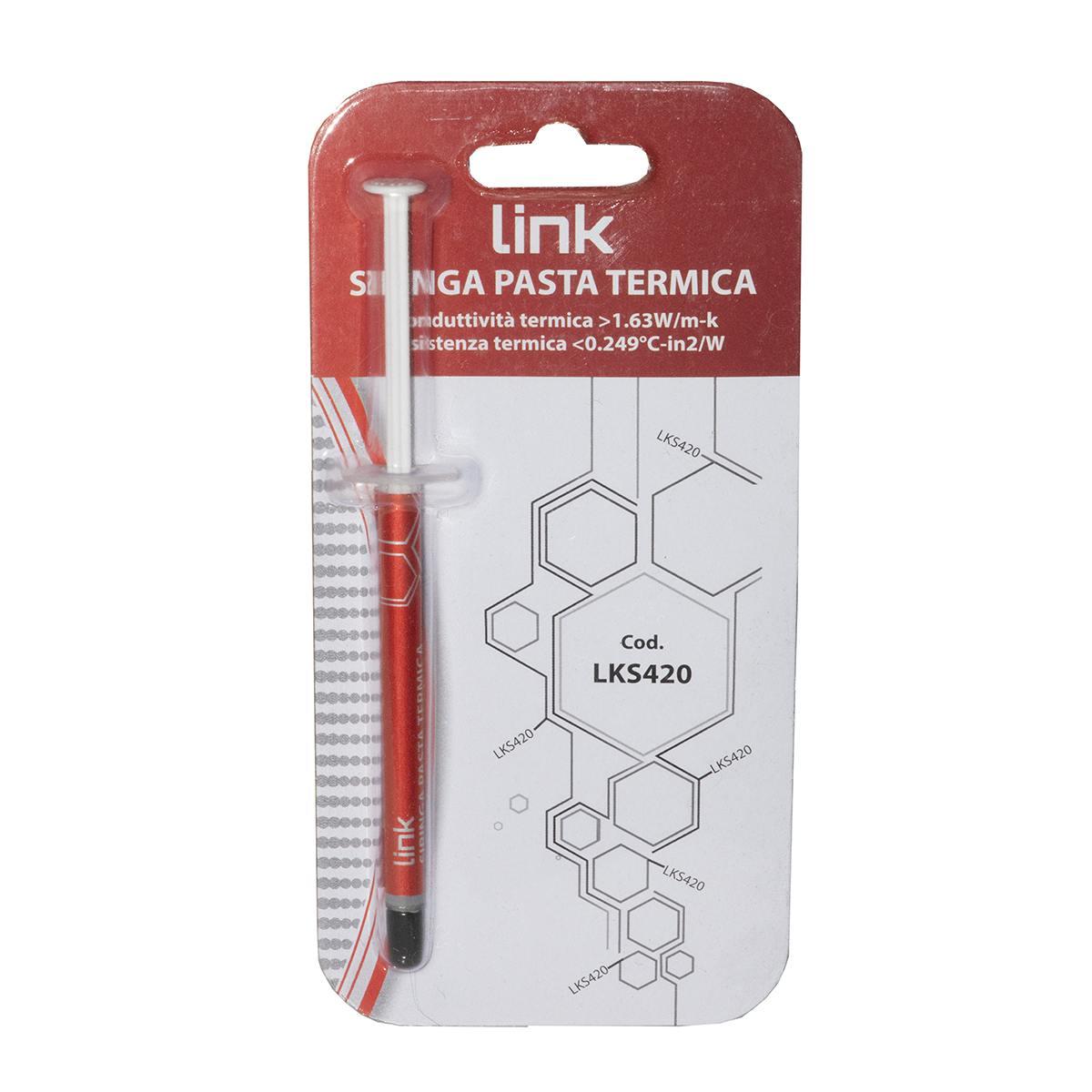 Pasta termica conduttiva per dissipatori 1 grammo in siringa con spatola
