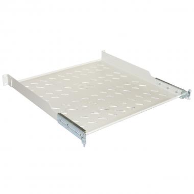 RIPIANO PER ARMADIO 19" 1 UNITA' PROFONDITA' 550 MM. (UNIVERSALE) 4 ATTACCHI (FRONTALE+POSTERIORE) COLORE GRIGIO