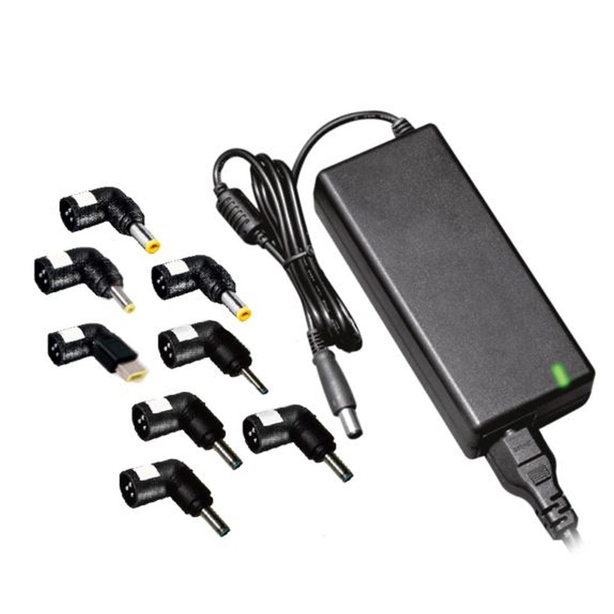 Techmade alimentatore universale per notebook 65watt, 8 spinotti