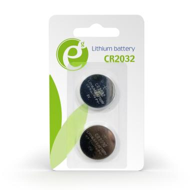 Batterie cr2032 3 volt blister 2 pezzi, energenie