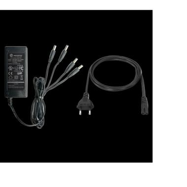 Alimentatore uscita dc 12 v  5a - 1 uscita - jack standard - stabilizzato - 4 uscite