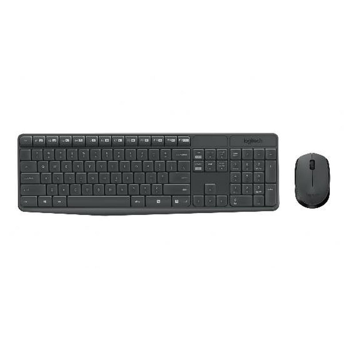 Tastiera e mouse logitech wireless combo mk235