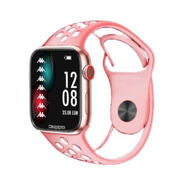 Smartwatch kappa kw-p004 unisex: colore rosa gold, cinturino in silicone rosa