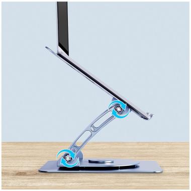 ALZA NOTEBBOK PER COMPUTER PORTATILI SINO A 16", DESIGN ERGONOMICO, ALTEZZA ED INCLINAZIONE REGOLABILE, STRUTTURA IN ALLUMINIO