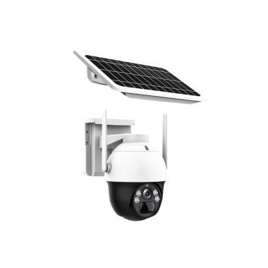 Nivian telecamera pt motorizzata 4g, 2k, h.265, ir 30 m,  led bianco e audio con effetto deterrente, batteria 18000mah, pannello solare 7w, pir,  ip66, app e software seecloud.