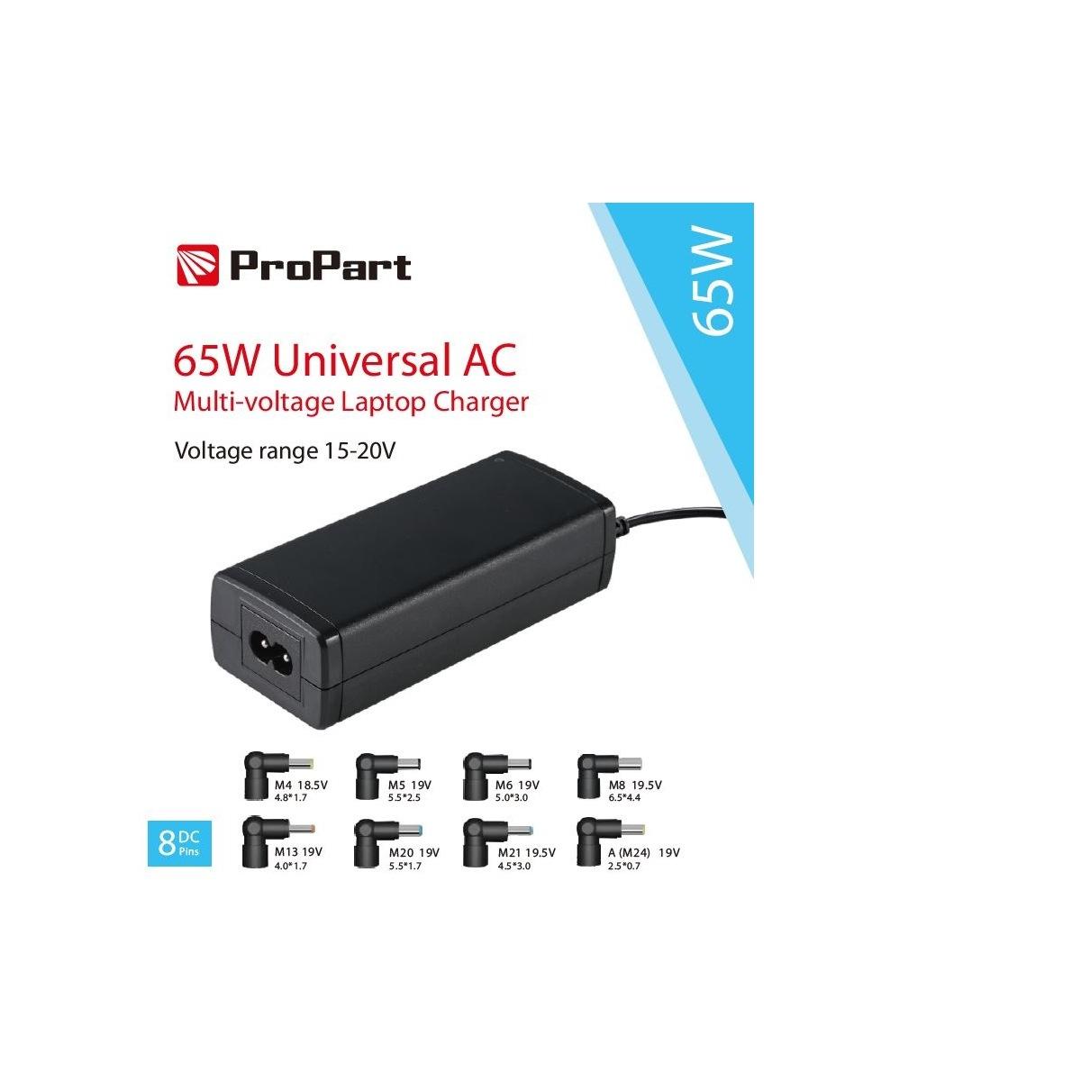Alimentatore universale notebook multi-voltaggio 65w