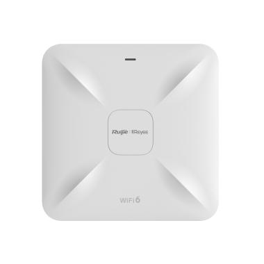 Reyee ap omnidirezionale wi-fi 6 ad alta densitÀ, frequenza 2.4 e 5 ghz, supporta 802.11a/b/g/n/ac/ax, velocitÀ di trasmissione fino a 3200 mbps, antenne mimo 4x4:4 2.4ghz, 4x4:4 i