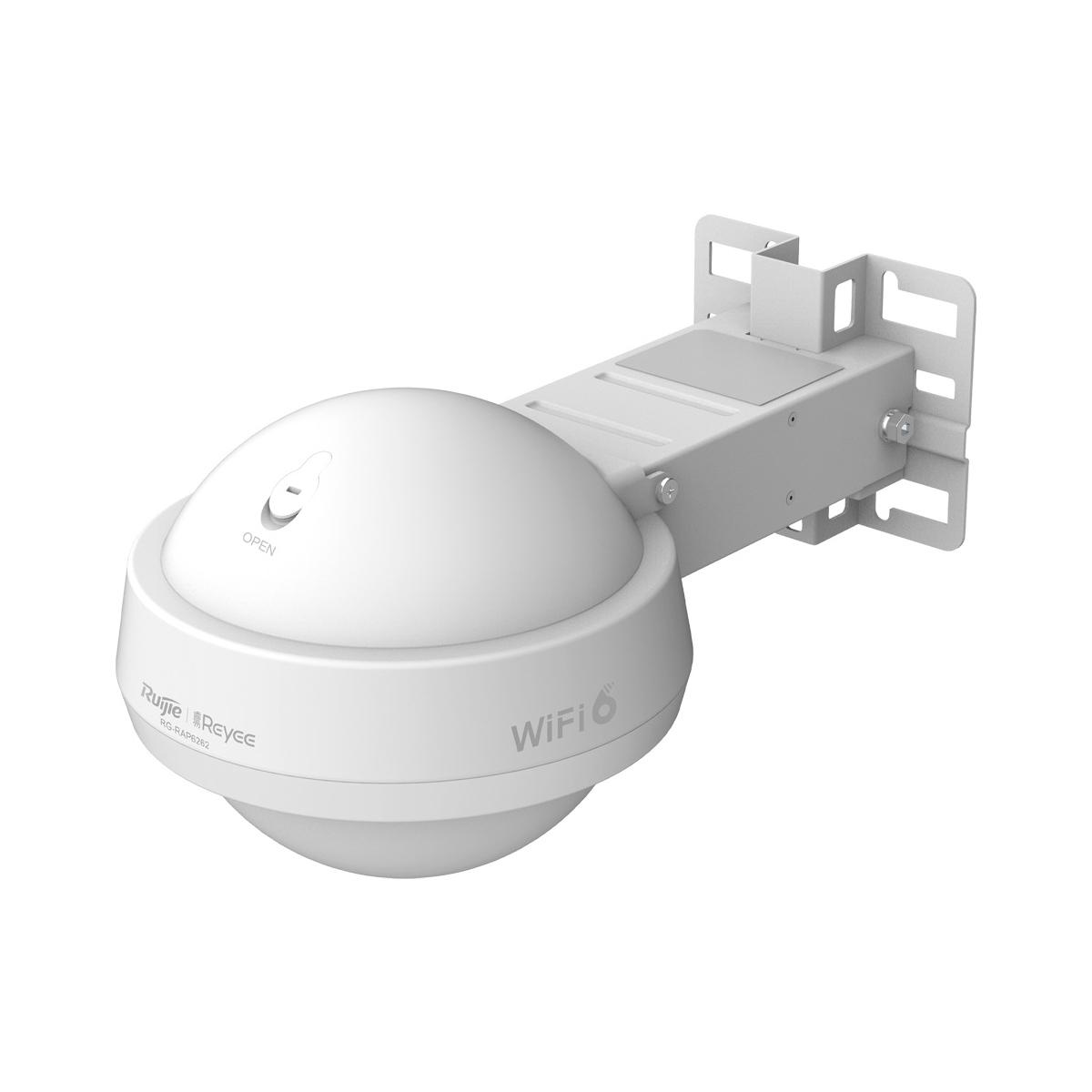 Reyee ap omnidirezionale per esterni ip68 wi-fi 6, frequenza 2.4 e 5 ghz, supporta 802.11a/b/g/n/ac/ax, velocitÀ di trasmissione fino a 3000 mbps / 160mhz, antenne mu-mimo 2x2:2 2.