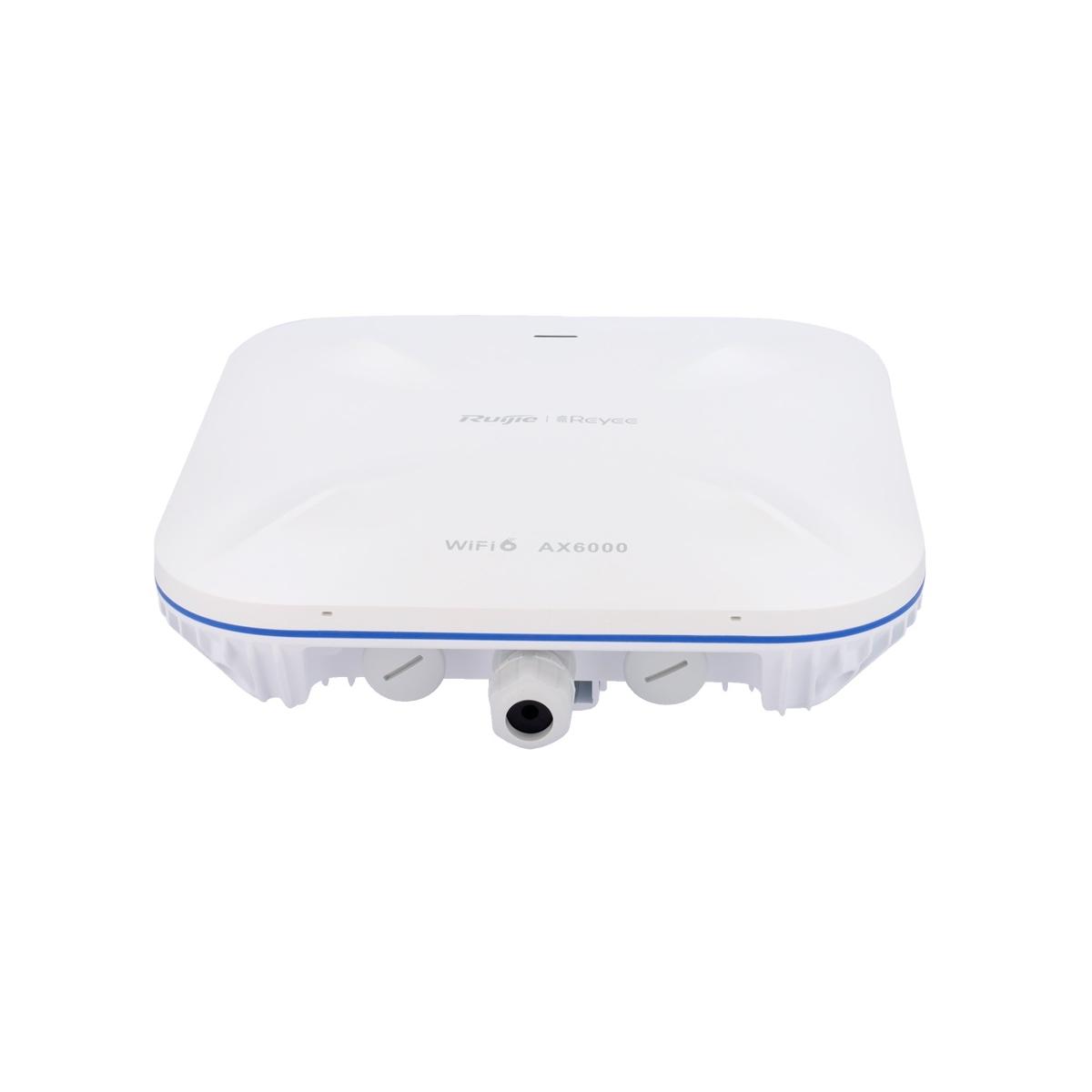 Reyee ap omnidirezionale wi-fi 6 ad alta densitÀ, adatto per uso esterno ip68, supporta 802.11a/b/g/n/ac/ax, velocitÀ di trasmissione fino a 6000 mbps, antenna 4x4 mimo