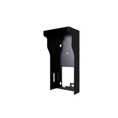 Copertura per videocitofono, specifica per akuvox ak-e12x, misure: 153 (i) x 74 (la) x 51 (lu) mm, fabbricata in acciaio galvanizzato, tettuccio antipioggia, montaggio a parete