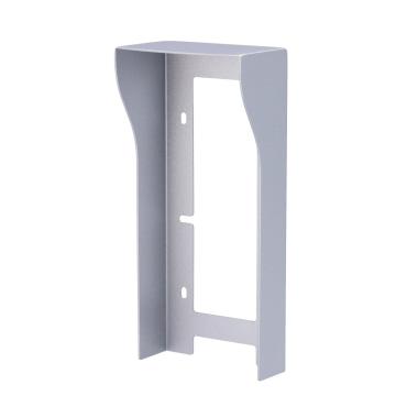 Copertura per videocitofono specifica per akuvox ak-r20b(k)-xb, misure: 193 (i) x 87 (la) x 50 (lu) mm, fabbricata in acciaio galvanizzato, tettuccio antipioggia, montaggio a paret