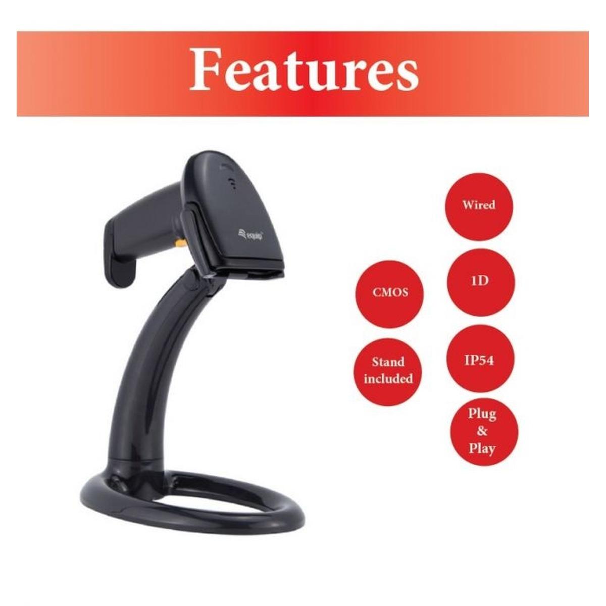 Lettore codici a barre usb 1d con stand, 351020