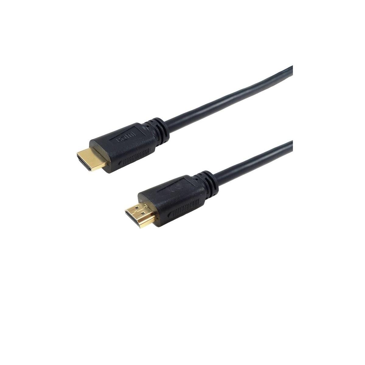 Cavo di collegamento hdmi 4k 3d con ethernet connettori dorati mt. 20