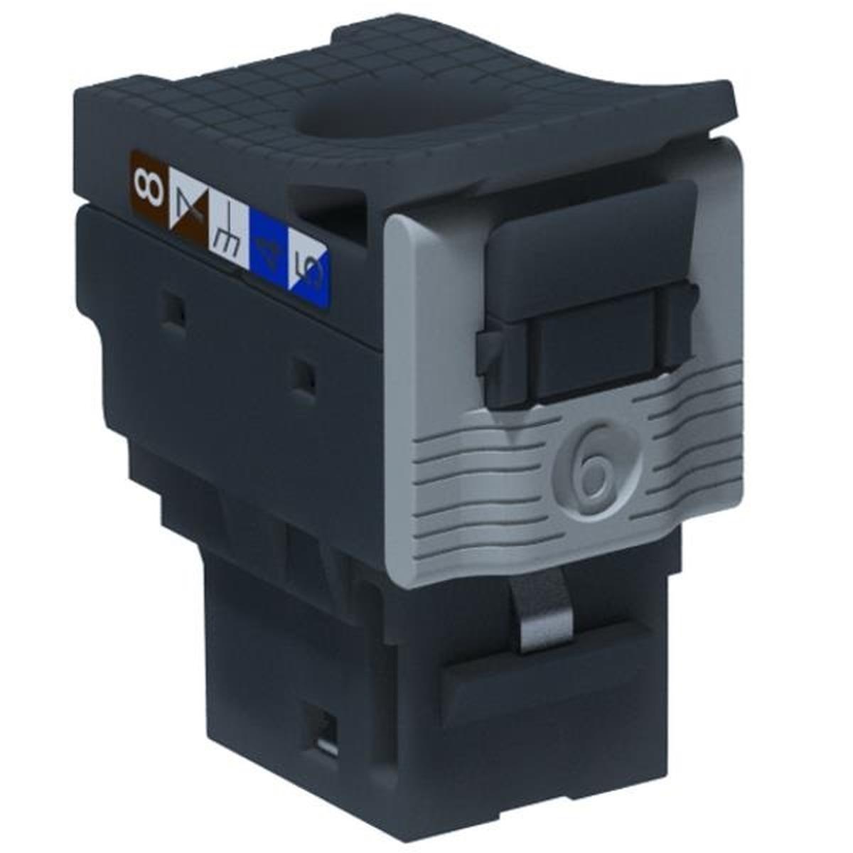 Legrand inserto jack ( frutto ) cat 6 utp lcs keystone toolless rj45 nero