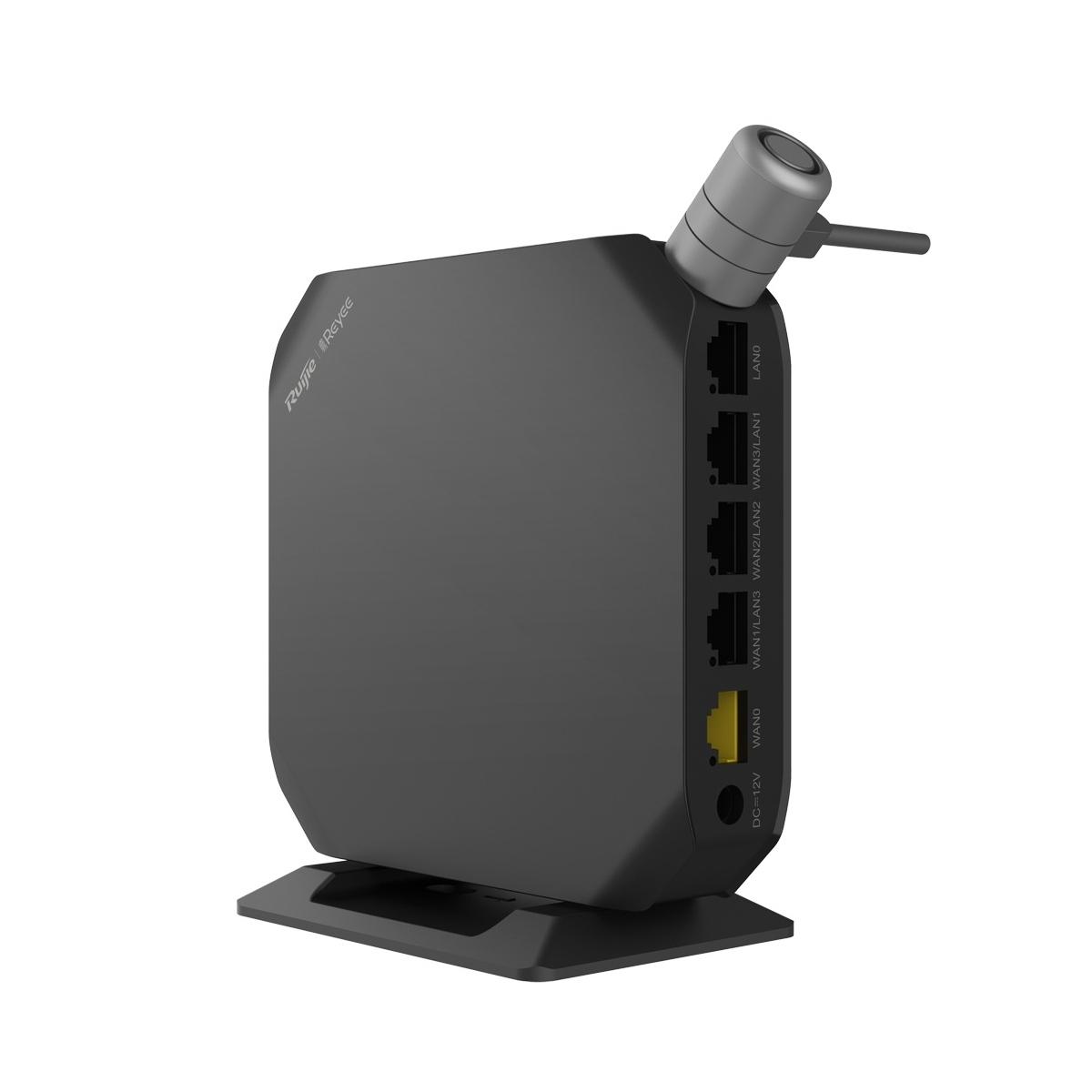 Reyee router wi-fi cloud con mesh, wi-fi 5 2x2 | 5 porte rj45 10/100 /1000 mbps, supporta fino a 4 wan per il failover o il bilanciamento, fino a 600mbps di larghezza di banda, ser