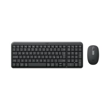 Tastiera e mouse mk250, compact, bluetooth, graphite