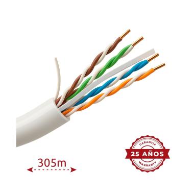 UNIVIEW CAVO UTP 305 MT, CATEGORIA 6A, CONDUTTORE OFC,100% RAME, AWG 23 0,55MM, CERTIFICATO CPR: DCA-S2,D2,A2, GUAINA ESTERNA LSZH, COLORE BIANCO<br />