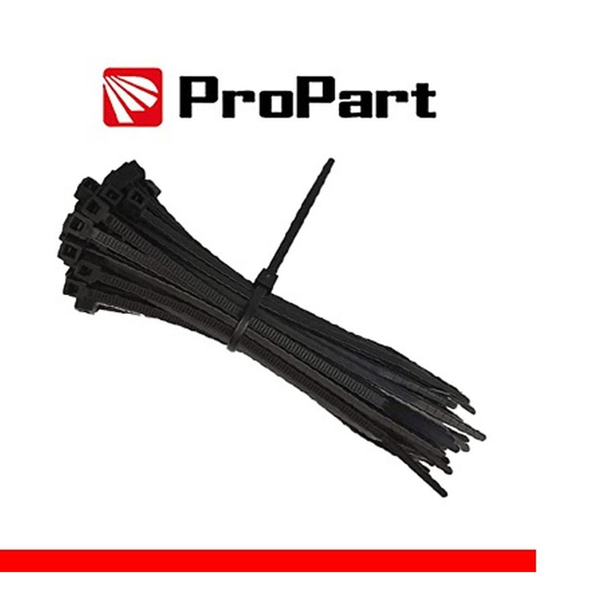 Confezione 100 fascette in nylon 3,6 x 100mm propart nera