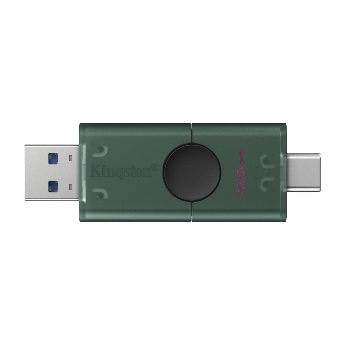 Pen drive 128 gb kingston con doppio cappuccio mobile usb-a/c