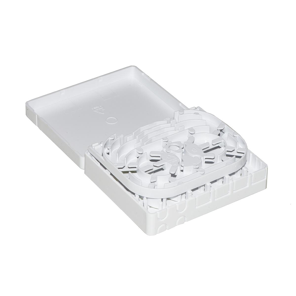 Box 4 porte per connettori  fibra ottica sc simplex o lc duplex per applicazioni ftth