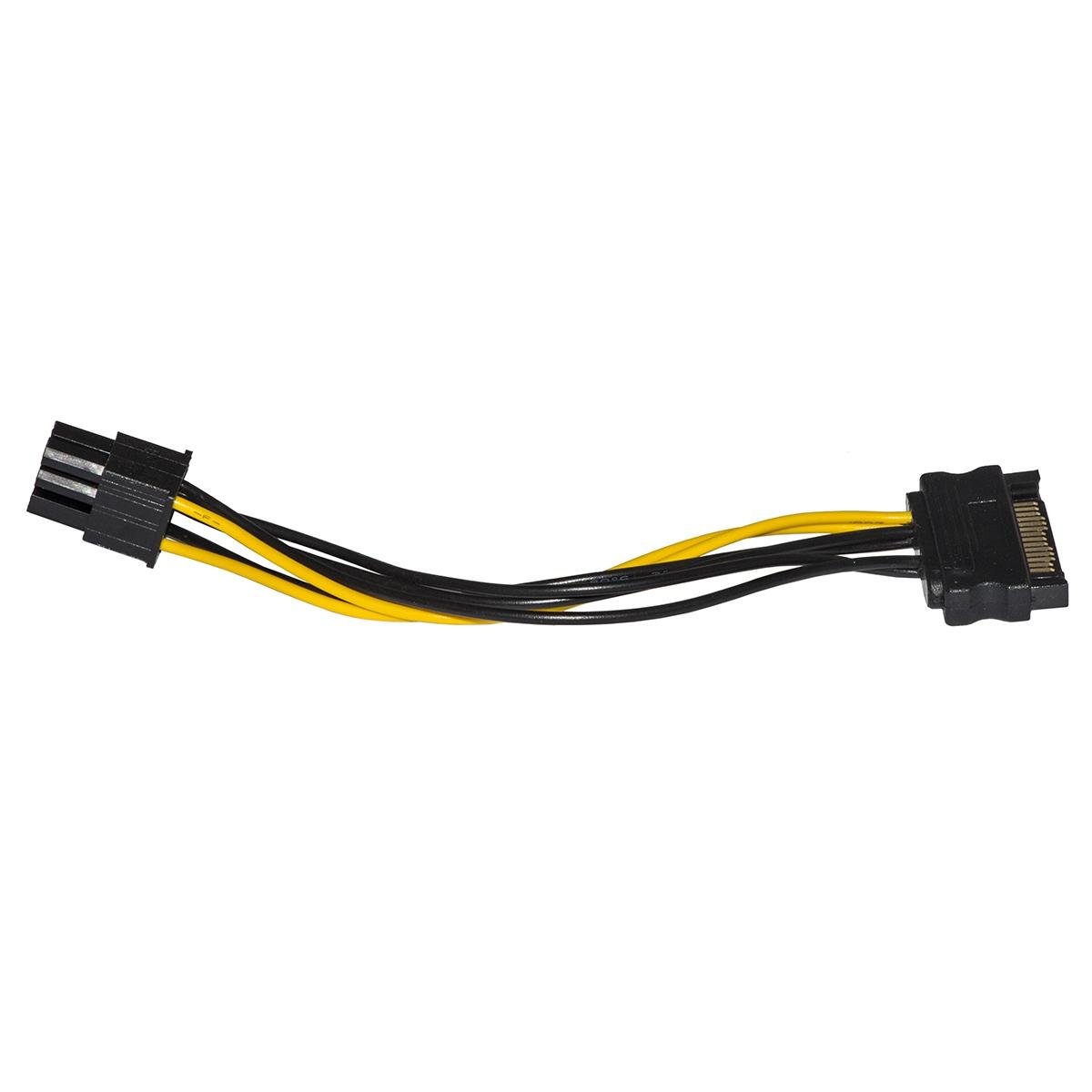 Cavo sata 15 poli maschio - 6 poli pci express cm 15