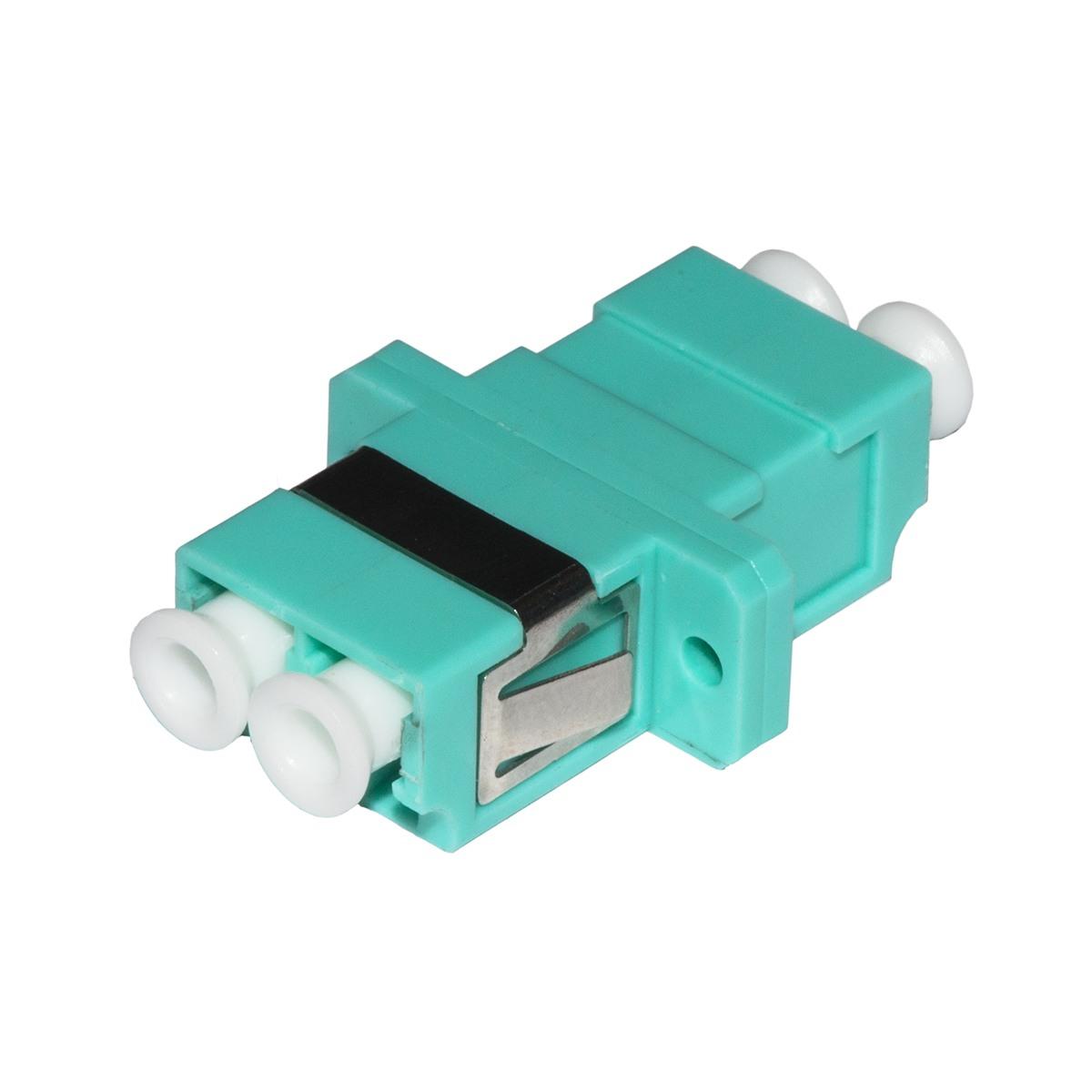 Adattatore fibra ottica lc/lc multimode duplex om3