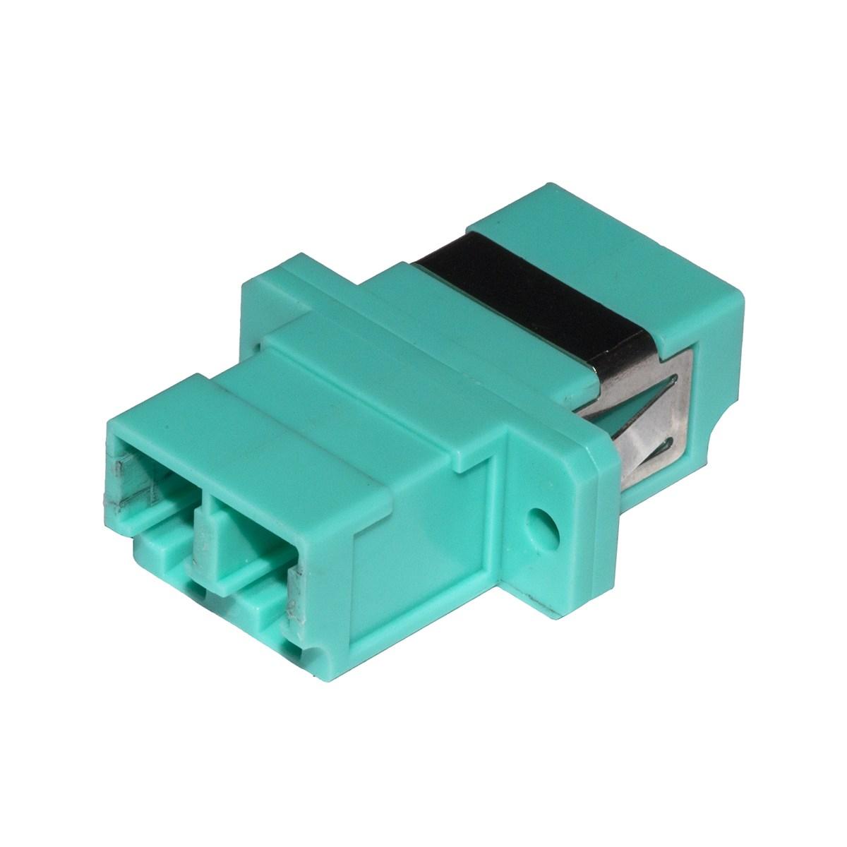 Adattatore fibra ottica lc/lc multimode duplex om3