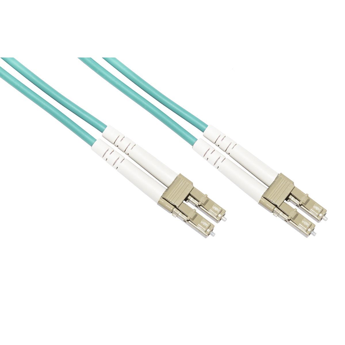 Cavo fibra ottica lc a lc multimode duplex om3 50/125 mt.30