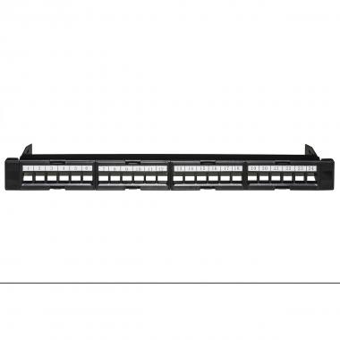 Pannello patch 24 porte senza moduli con frame removibili
