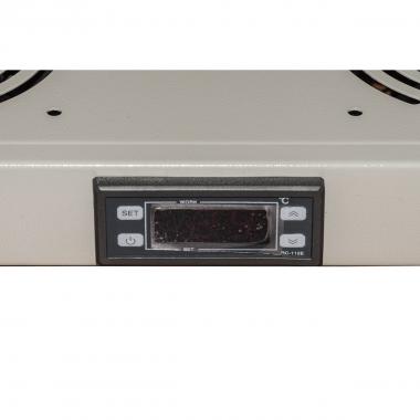 Modulo 2 ventole raffreddamento con display grigio