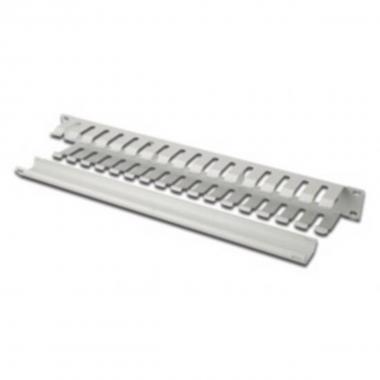 Pannello passacavi 1 unita' con apertura centrale e griglia posteriore colore grigio