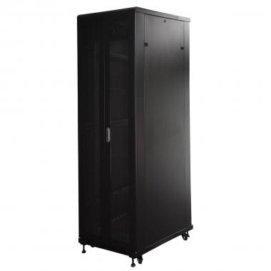 ARMADIO RACK 19" 42U (A)2055, (L)600, (P)1000 COLORE NERO PORTA TRAFORATA