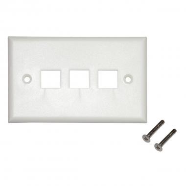 Placca portafrutti 3 posizioni colore chiaro