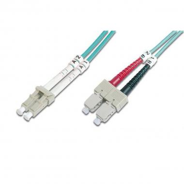 Cavo fibra ottica lc a sc multimode duplex 50/125 mt.3 om3