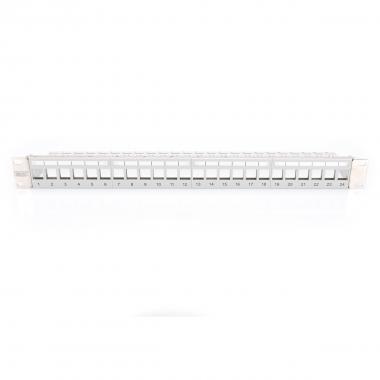 PANNELLO PATCH 19" PER JACK KEYSTONE 1U SCARICO DIGITUS 24 PORTE