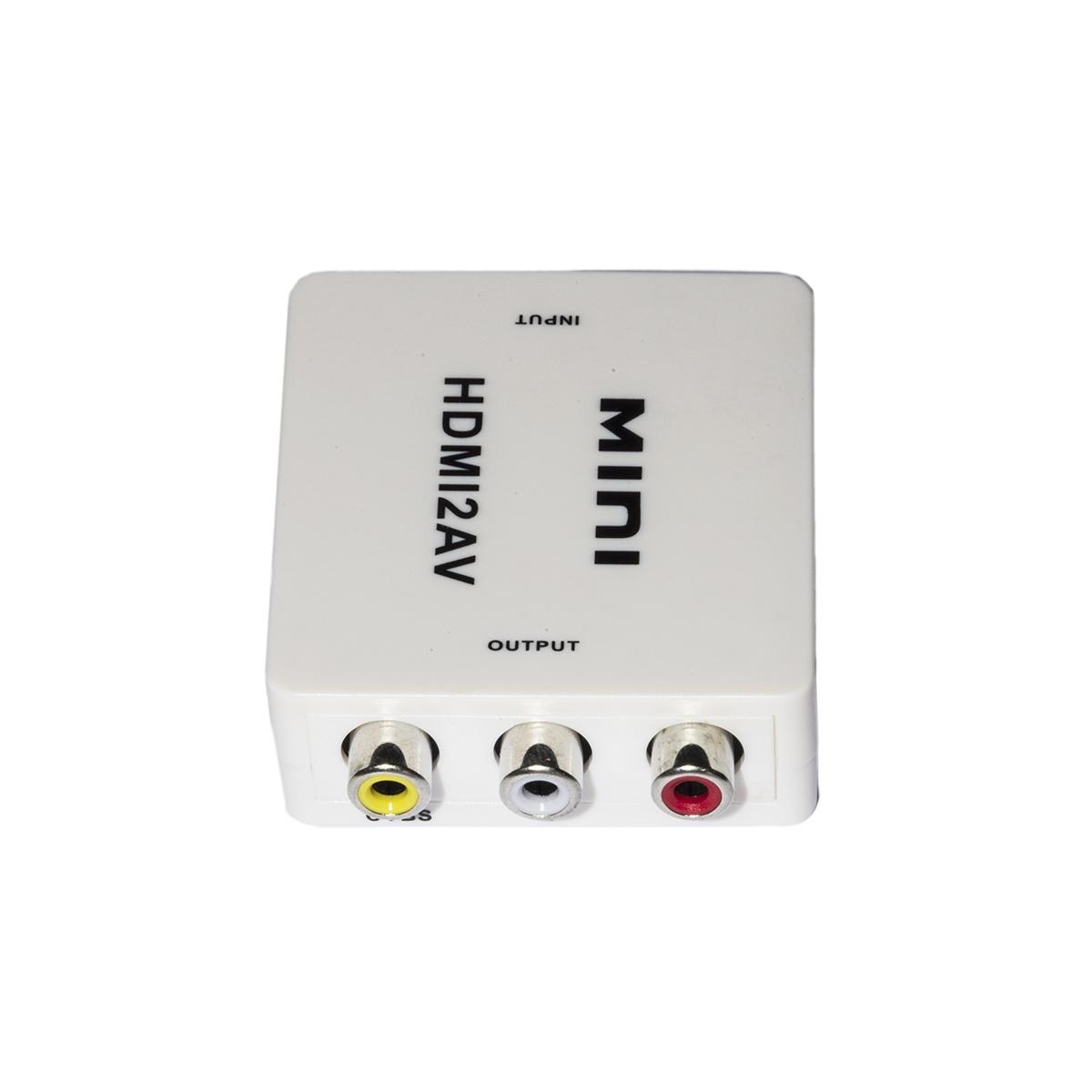 Mini convertitore hdmi a av (rca) per 1 dispositivo hdmi con tv rca