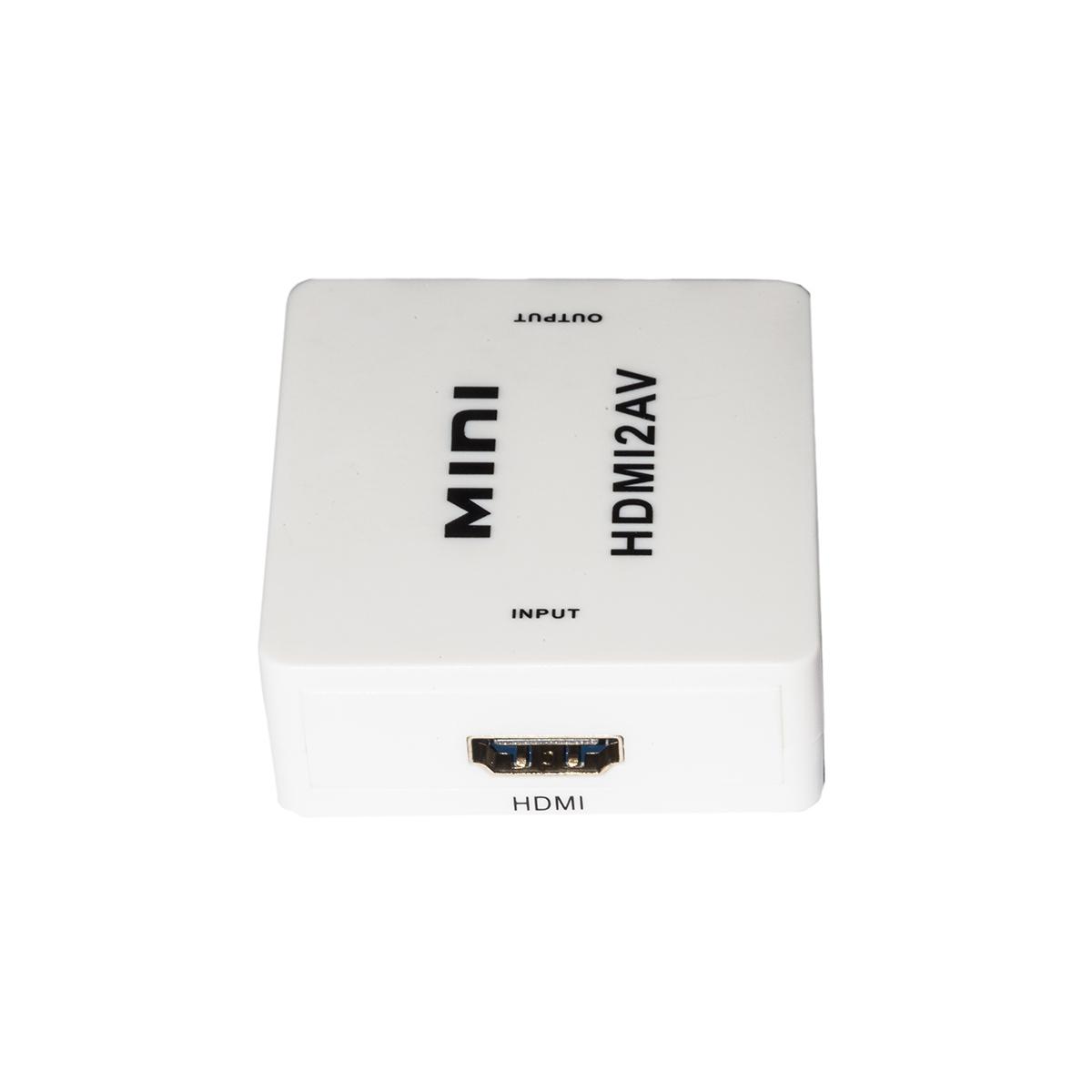 Mini convertitore hdmi a av (rca) per 1 dispositivo hdmi con tv rca