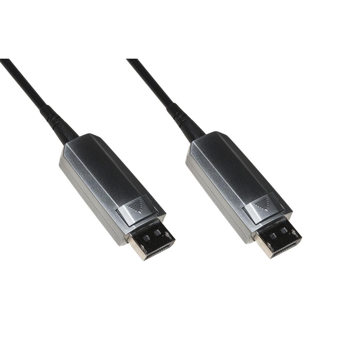 Cavo fibra ottica attivo aoc displayport 1.4 8k@60hz mt 100
