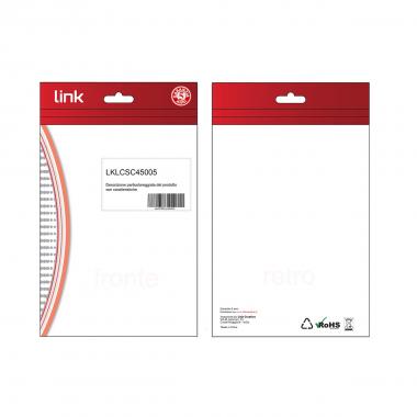 Cavo fibra ottica lc a sc multimode duplex om4 50/125 mt.0,5