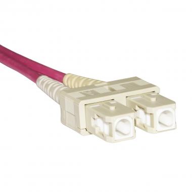 Cavo fibra ottica lc a sc multimode duplex om4 50/125 mt.15