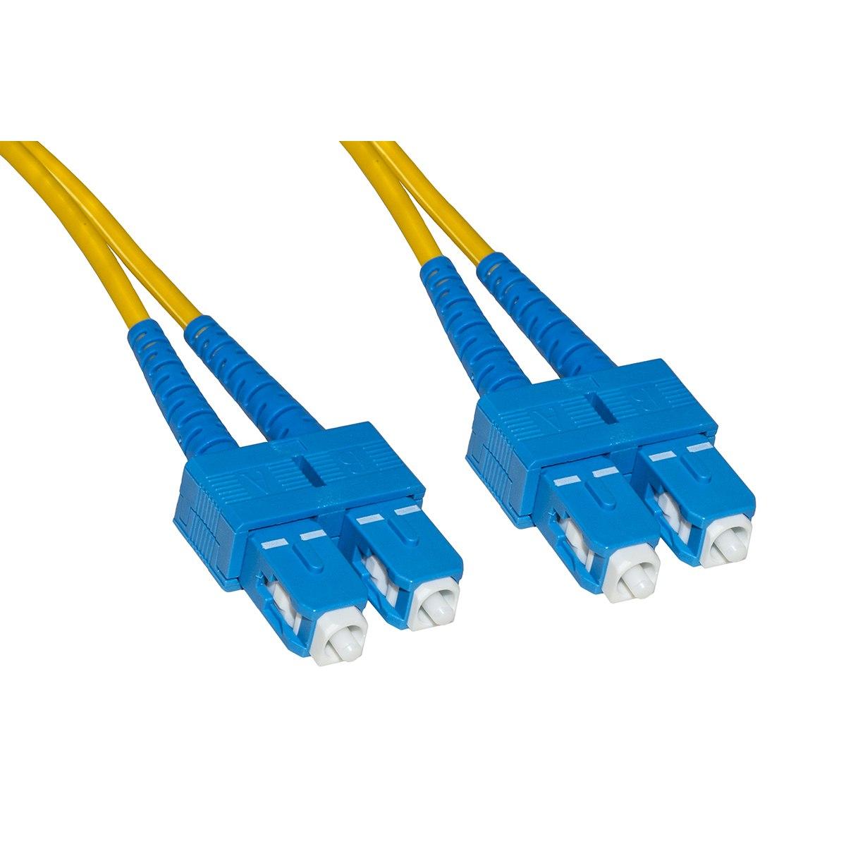 Cavo fibra ottica sc a sc singlemode duplex 9/125 mt.15