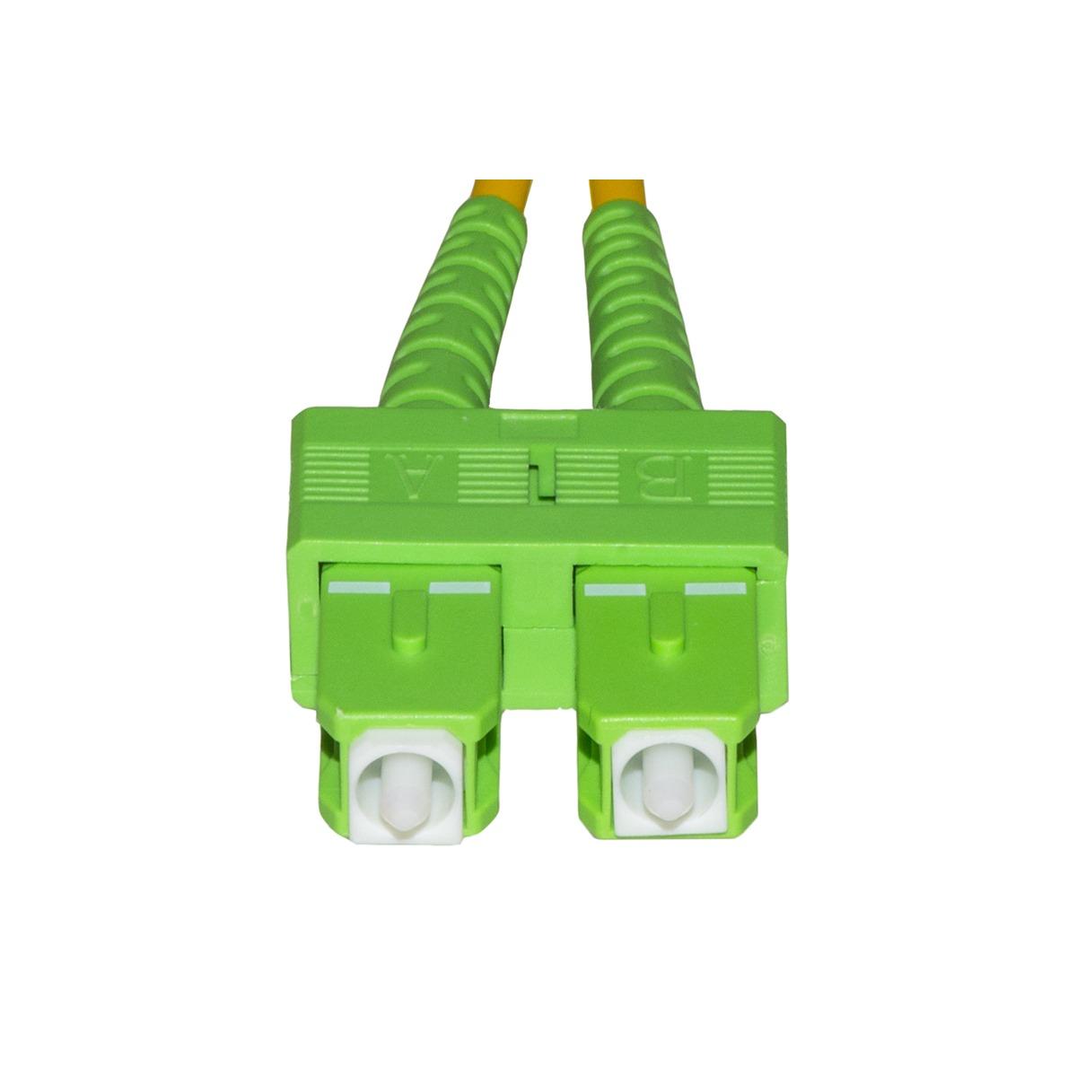 Cavo fibra ottica apc sc a apc sc singlemode duplex  mt.2