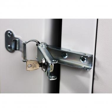 Armadio 9 unita' da muro linea soho (a)491 x (l)600 x (p)610 mm. con doppia sezione colore grigio chiaro ral7035