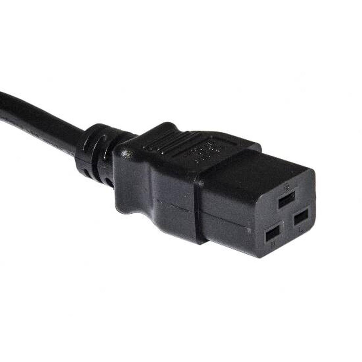 Cavo alimentazione connettori c14 maschi o c19 femmina mt 1,80, lk10040