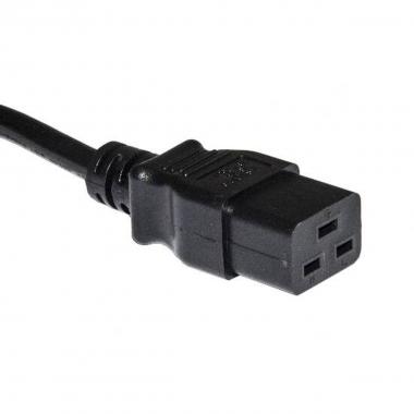 Cavo alimentazione connettori c14 maschi o c19 femmina mt 1,80, lk10040